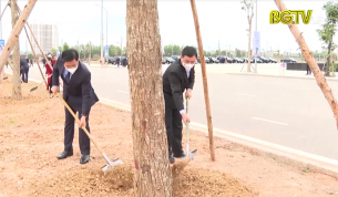 Bí thư tỉnh ủy dự lễ phát động Tết trồng cây tại thành phố Bắc Giang
