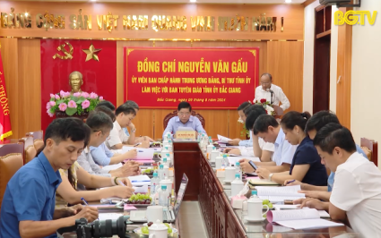 Bí thư Tỉnh ủy làm việc với Ban Tuyên giáo Tỉnh ủy