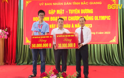 Tuyên dương học sinh đoạt huy chương đồng Olympic Vật lý châu Á