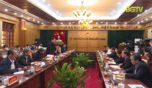 Bộ trưởng NN&PTNT làm việc tại Bắc Giang