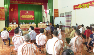 Các ứng cử viên tiếp xúc cử tri, vận động bầu cử tại huyện Lục Ngạn