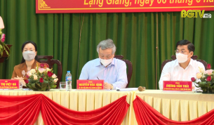 Các ứng cử viên tiếp xúc cử tri, vận động bầu cử tại Lạng Giang