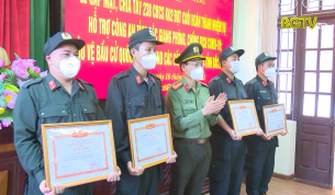 Chia tay 238 Cán bộ chiến sĩ Bộ Tư lênh Cảnh sát cơ động hỗ trợ Bắc Giang