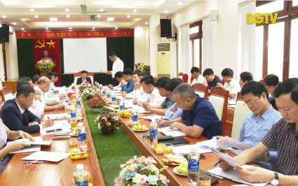 Chủ tịch UBND tỉnh làm việc với Sở Văn hóa, Thể thao và Du lịch 