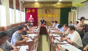 Chuẩn bị tốt các điều kiện cho đại hội Đảng bộ huyện Việt Yên