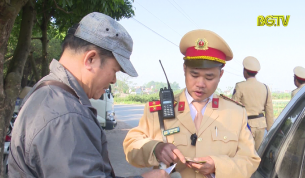 Công an Lạng Giang tăng cường đảm bảo TTGT dịp cuối năm