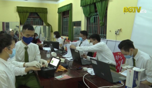 Công an Sơn Động đẩy nhanh tiến độ cấp thẻ căn cước công dân