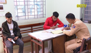 Công an Tân Yên kịp thời xử lý các đối tượng bốc đầu xe
