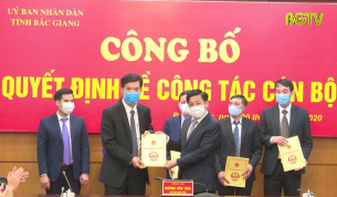 Công bố quyết định bổ nhiệm cán bộ một số sở ngành