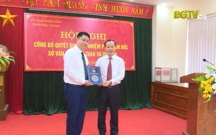 Công bố Quyết định bổ nhiệm PGĐ Sở Văn hoá, Thể thao và Du lịch