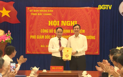 Công bố Quyết định bổ nhiệm Phó Giám đốc Sở Tài nguyên và Môi trường