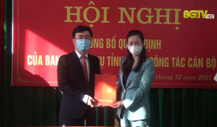 Công bố Quyết định của BTV Tỉnh uỷ về công tác cán bộ