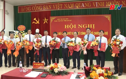 Công bố quyết định tại Trung tâm Phát triển quỹ đất 