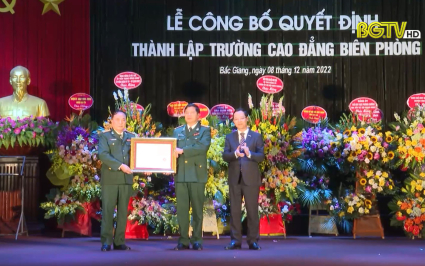 Công bố Quyết định thành lập trường Cao đẳng Biên phòng