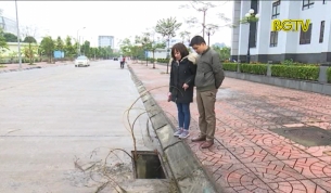 Nguy hiểm từ việc mất nắp hố ga ở TP Bắc Giang