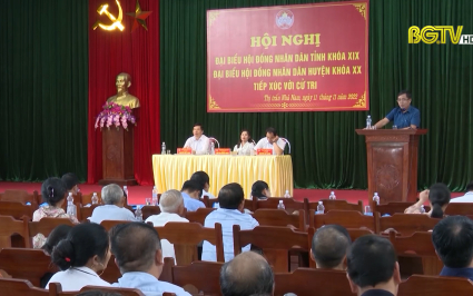 Đại biểu HĐND tỉnh tiếp xúc cử tri huyện Tân Yên