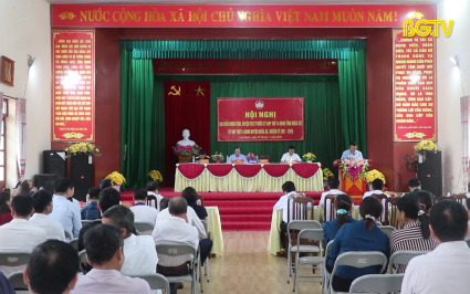 Đại biểu HĐND tỉnh tiếp xúc cử tri huyện Lục Ngạn
