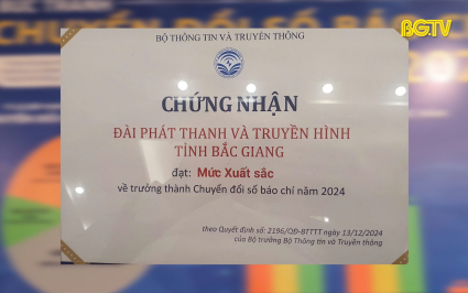 Đài PT&TH Bắc Giang đạt xuất sắc về chuyển đổi số báo chí