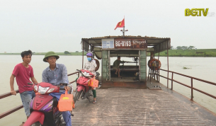 Đảm bảo an toàn hoạt động đò ngang trong mùa mưa bão