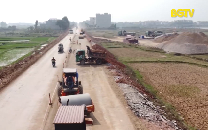 Đẩy nhanh tiến độ thi công QL 31 trước vụ vải thiều