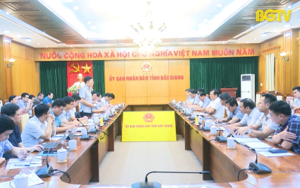 Đoàn công tác tỉnh Bắc Kạn làm việc tại Bắc Giang