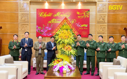 Đoàn đại biểu tỉnh Bắc Giang thăm, chúc Tết Bộ Tư lệnh Quân khu I