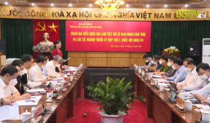 Đoàn ĐBQH tỉnh làm việc với UBND tỉnh Bắc Giang