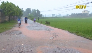 Tân Yên: Tuyến đường Việt Lập - Liên Chung xuống cấp nghiêm trọng