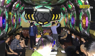 Hiệp Hòa: 22 đối tượng dương tính với ma túy tại quán karaoke