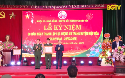 Hiệp Hòa kỷ niệm 80 năm Ngày thành lập Lực lượng vũ trang huyện 