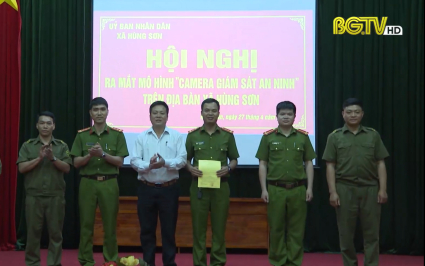 Hiệp Hòa: Ra mắt mô hình điểm "Camera an ninh" xã Hùng Sơn