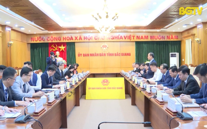 Hiệp hội Doanh nhân và Đầu tư Việt Nam - Hàn Quốc thăm và làm việc tại Bắc Giang