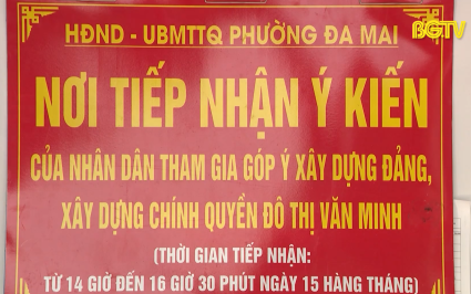 Hiệu quả mô hình tiếp nhận ý kiến đóng góp của cử tri