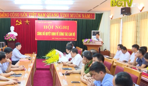 Hội nghị công bố các quyết định về công tác cán bộ