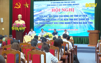 Ban Quản lý Các khu công nghiệp tỉnh đối thoại doanh nghiệp