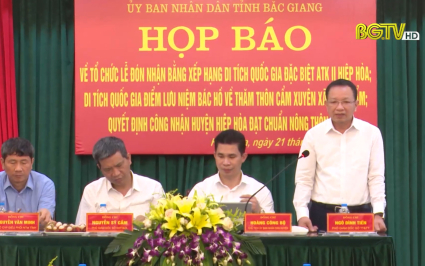 Họp báo tổ chức 3 sự kiện lớn tại Hiệp Hòa