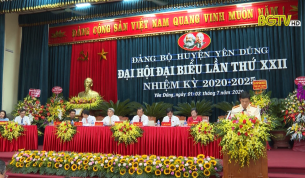Khai mạc Đại hội Đảng bộ huyện Yên Dũng nhiệm kỳ 2020-2025