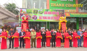 Khai mạc gian hàng nông sản Bắc Giang tại Hà Nội