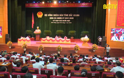 Khai mạc Kỳ họp thứ 11, HĐND tỉnh Bắc Giang khóa XIX