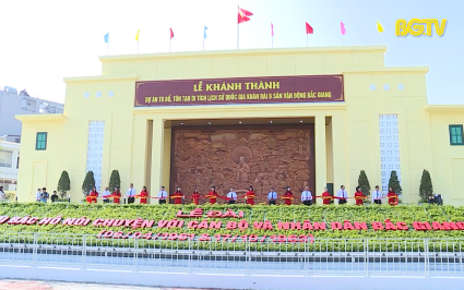 Khánh thành tôn tạo di tích lịch sử cấp Quốc gia khán đài B sân vận động Bắc Giang