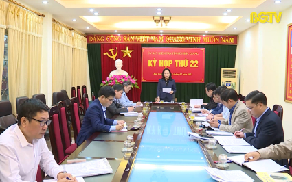 Kỳ họp thứ 22 của Uỷ Ban Kiểm Tra Tỉnh uỷ