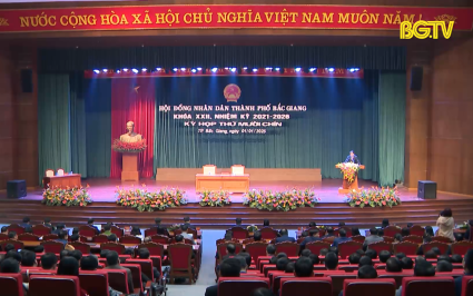 Kỳ họp XIX HĐND TP. Bắc Giang bầu các chức danh chủ chốt