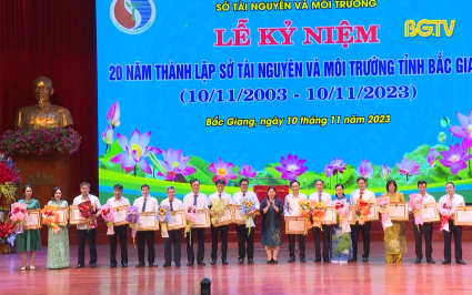 Kỷ niệm 20 năm thành lập sở TN&MT tỉnh Bắc Giang