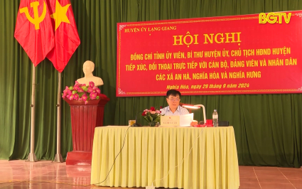 Lạng Giang: Đối thoại người đứng đầu cấp uỷ với người dân