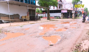 Lạng Giang: Đường xuống cấp nghiêm trọng tiềm ẩn nguy cơ tai nạn giao thông