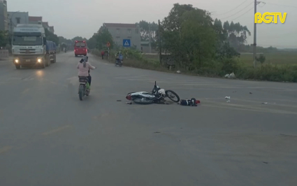 Lạng Giang: Nút giao cắt mất an toàn giao thông