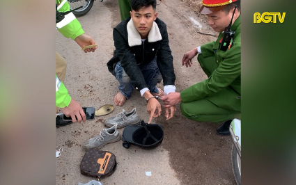 Lạng Giang: Tuần tra giao thông phát hiện đối tượng tàng trữ chất ma túy