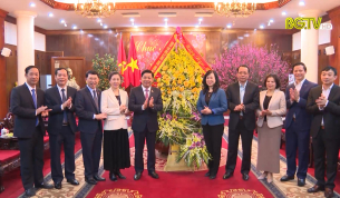 Lãnh đạo tỉnh Bắc Giang và Bắc Ninh chúc Tết Đảng bộ, chính quyền và nhân dân 2 tỉnh