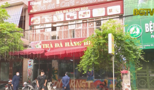 Lập biên bản quán trà đá hoạt động trong cao điểm phòng, chống dịch Covid- 19