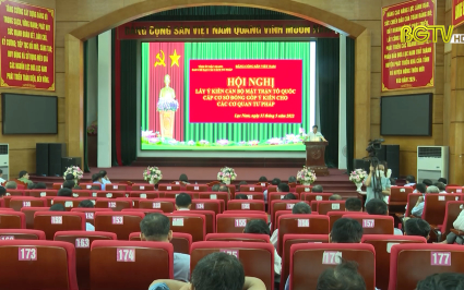 Lấy ý kiến cán bộ MTTQ cơ sở với các cơ quan tư pháp huyện Lục Nam